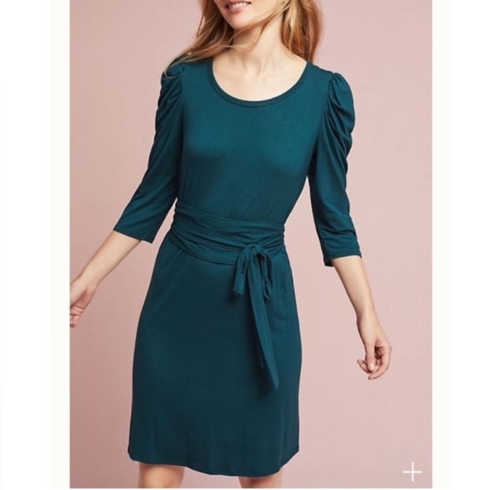 NWOT Anthropologie Maeve Ceres Ruched Dress